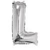Aluminum Balloon Letter L Silver 40cm