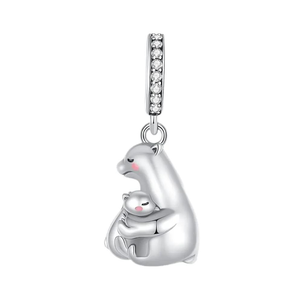 copper Big Lucky Elephant Necklaces Set Gradient Blue Glass Charm Bead Charms Compatible With Authentic Do It Yourself Bracelets Womens Jewellery