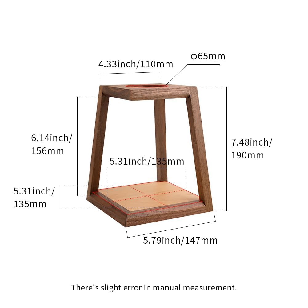 Watchget Coffee Dripper Stand, Wooden Dripper Holder, Coffee Drip, Hand Drip Coffee, Coffee Supplies (Stand Only)