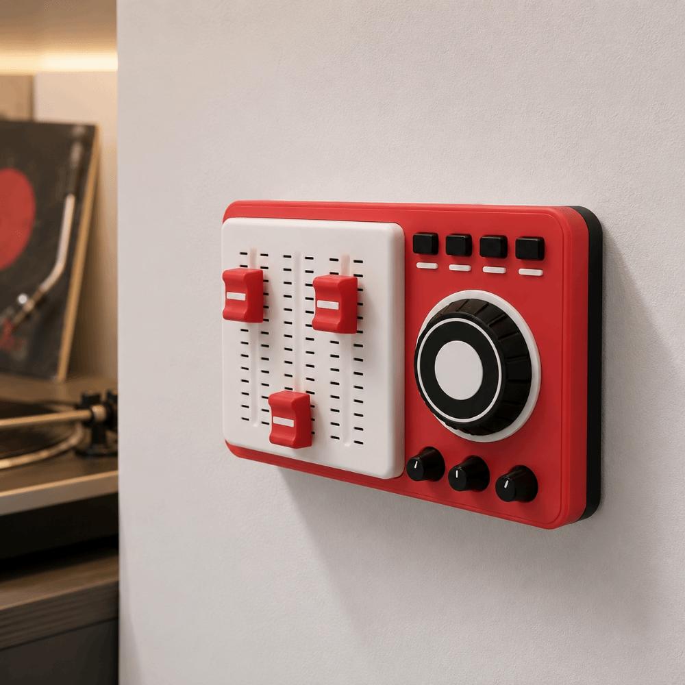 3 Switches Light Switch Guard Covers Vintage Creative Joystick Switch Stickers 3D Printed Removable Switch Frame Cover