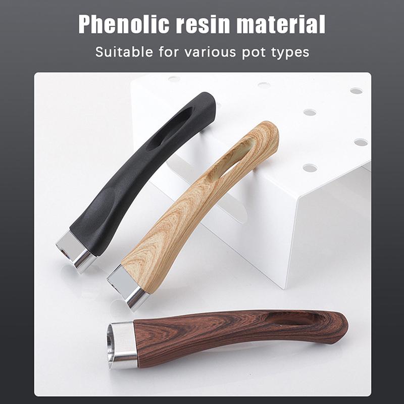 1 Pcs Bakelite Pan Pot Handle Anti Scalding Pan Universal Replacement Removable Bakelite Grip For Frying Pan Kitchen Accessories