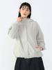 Beams Heart Light Grey Nylon Hoodie Blouson Women's (Sizes S-M)
