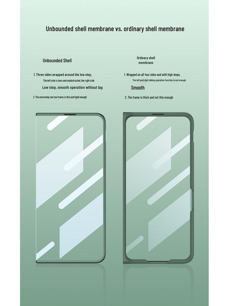 Ultra-Thin Borderless Case for OPPO Find N3 & OnePlus Open Folding Phones