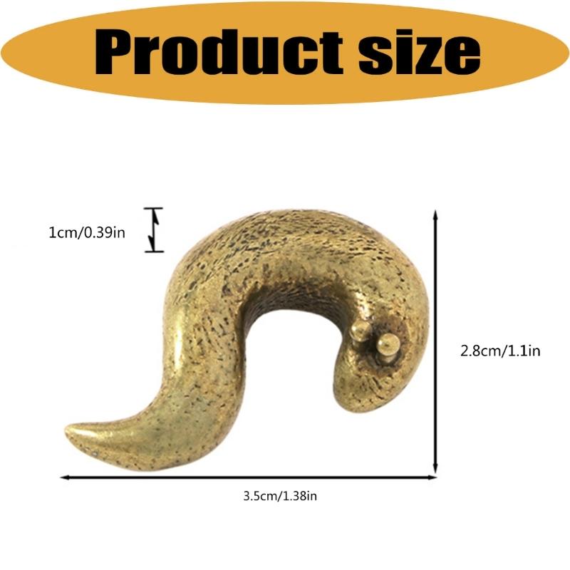 Artistic Brasses Snails Sculpture Ornaments Elegant Desktop Decoration for Office Home