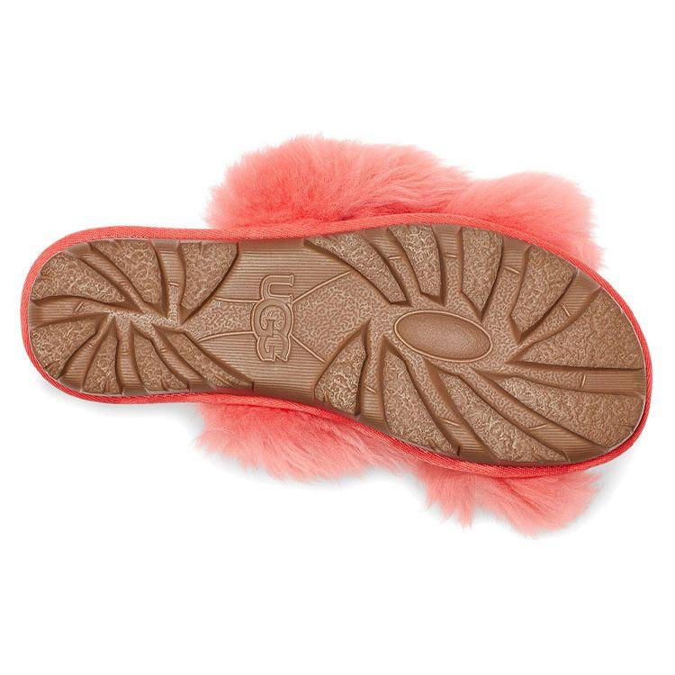 UGG Comfortable Lightweight Rubber Sole Slide Sandals Women Sandals Bright-Coral-Red 1108917-PCRL
