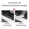 Autosticker Voor Ford 5 Stuks Leer Auto Deurstickers Koolstofvezel Drempel Anti-kras Voor Ford Focus 2 3 Mondeo Kuga Fiesta MK7