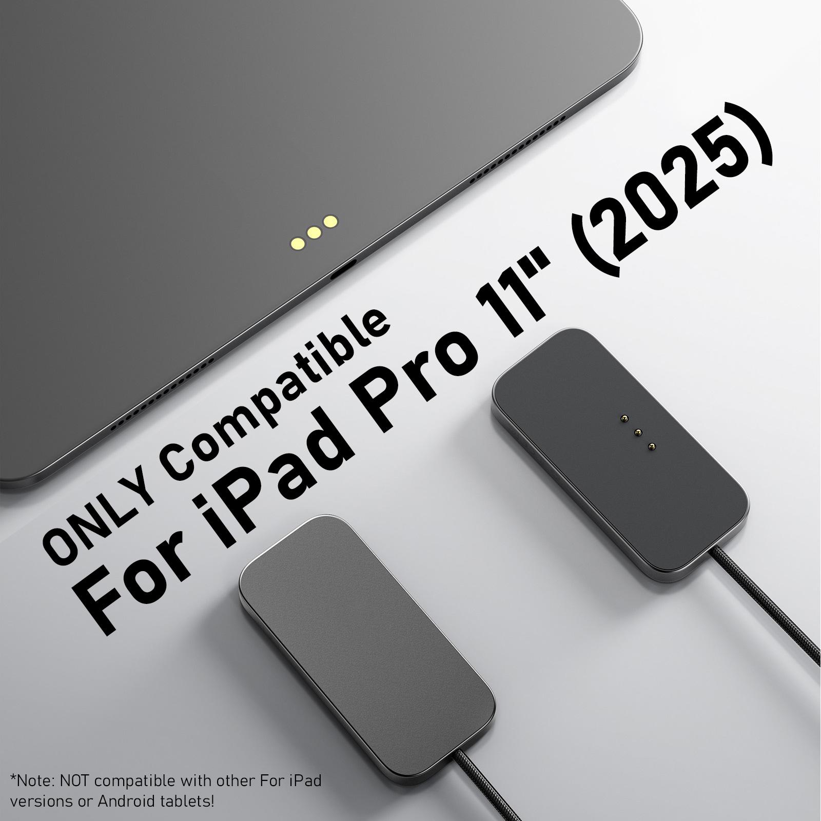 

For iPad Pro Magnetic Wireless Charger Aluminum Alloy Fast Charging Smart Chargers With 2m Cord For iPad Pro 13 /11 /12.9 /10.9