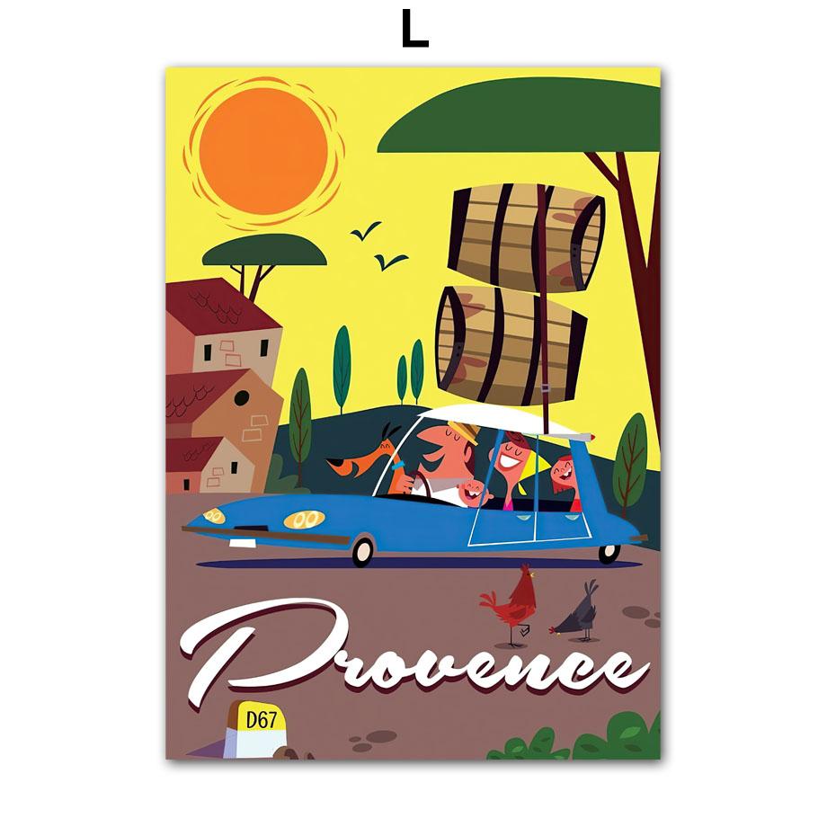 Turystyka światowe miasto Londyn Paryż Nowy Jork Cartoon wystrój salonu plakaty i druki obraz ścienny na płótnie obraz ścienny do domu