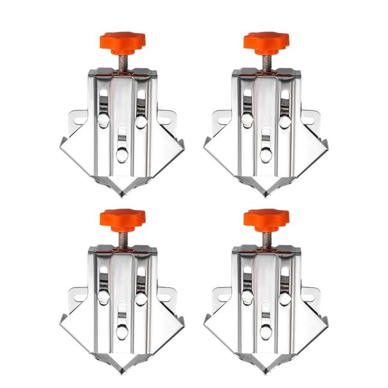 Woodworking Tool Set Easy To Use Woodworking Corner Clip Adjust Woodworking Fastener Right Angles Clamps Simple Operate