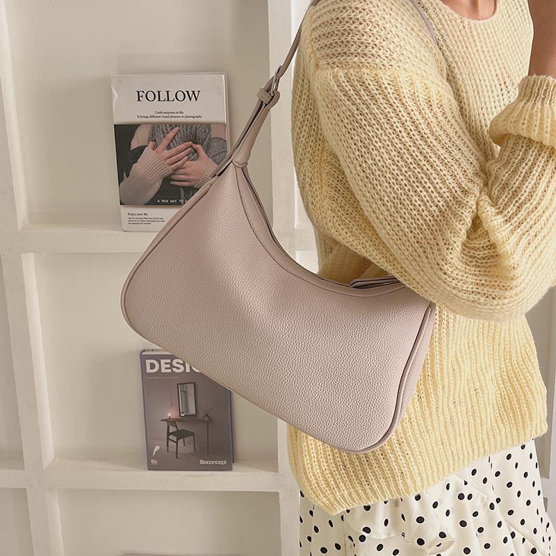 Schicke PU Hobo-Tasche für Damen – Weiche, texturierte Schulter-Tragetasche mit minimalistischem Design