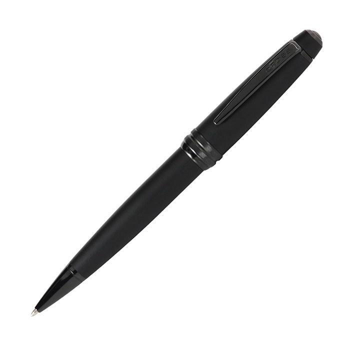 CROSS Ballpoint Pen, Oil-Based, Bailey, Matte Black Lacquer, NAT0452-19, Medium Point