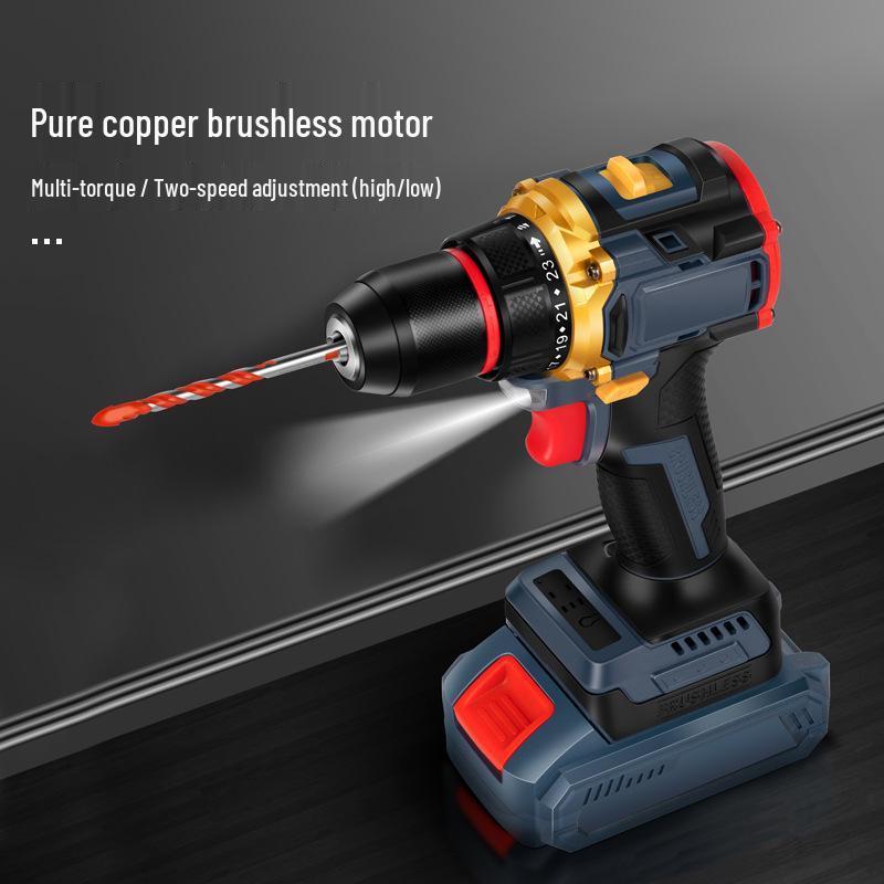 Cross 21V Lithium Battery Hand Drill Screwdriver - Multifunctional Electric Impact Tool