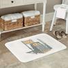 A Non-Slip Door Mat, Rectangular Polyester Welcome Mat, Machine Washable, Lightweight, Suitable for Living Room, Kitchen, Corrid