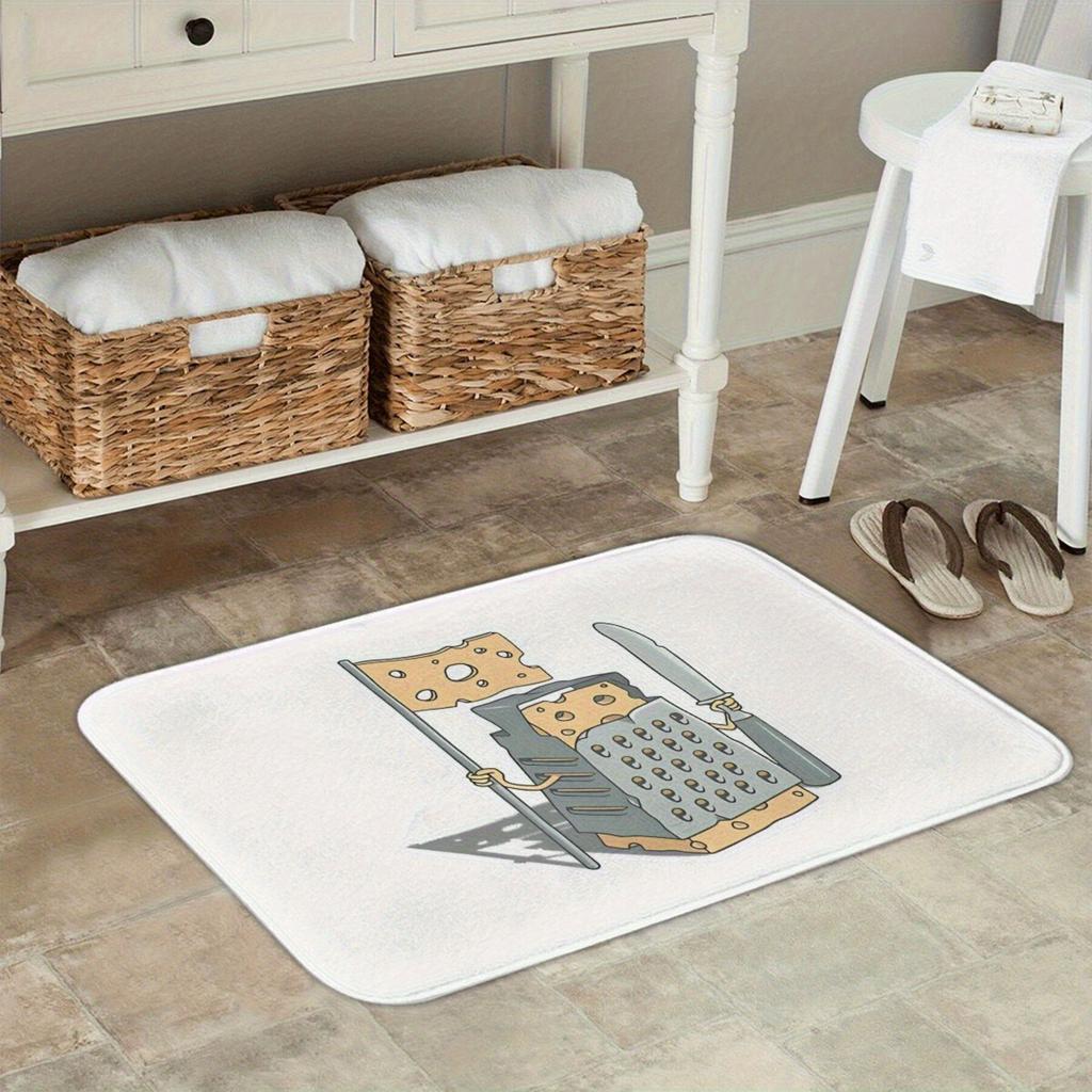 A Non-Slip Door Mat, Rectangular Polyester Welcome Mat, Machine Washable, Lightweight, Suitable for Living Room, Kitchen, Corrid