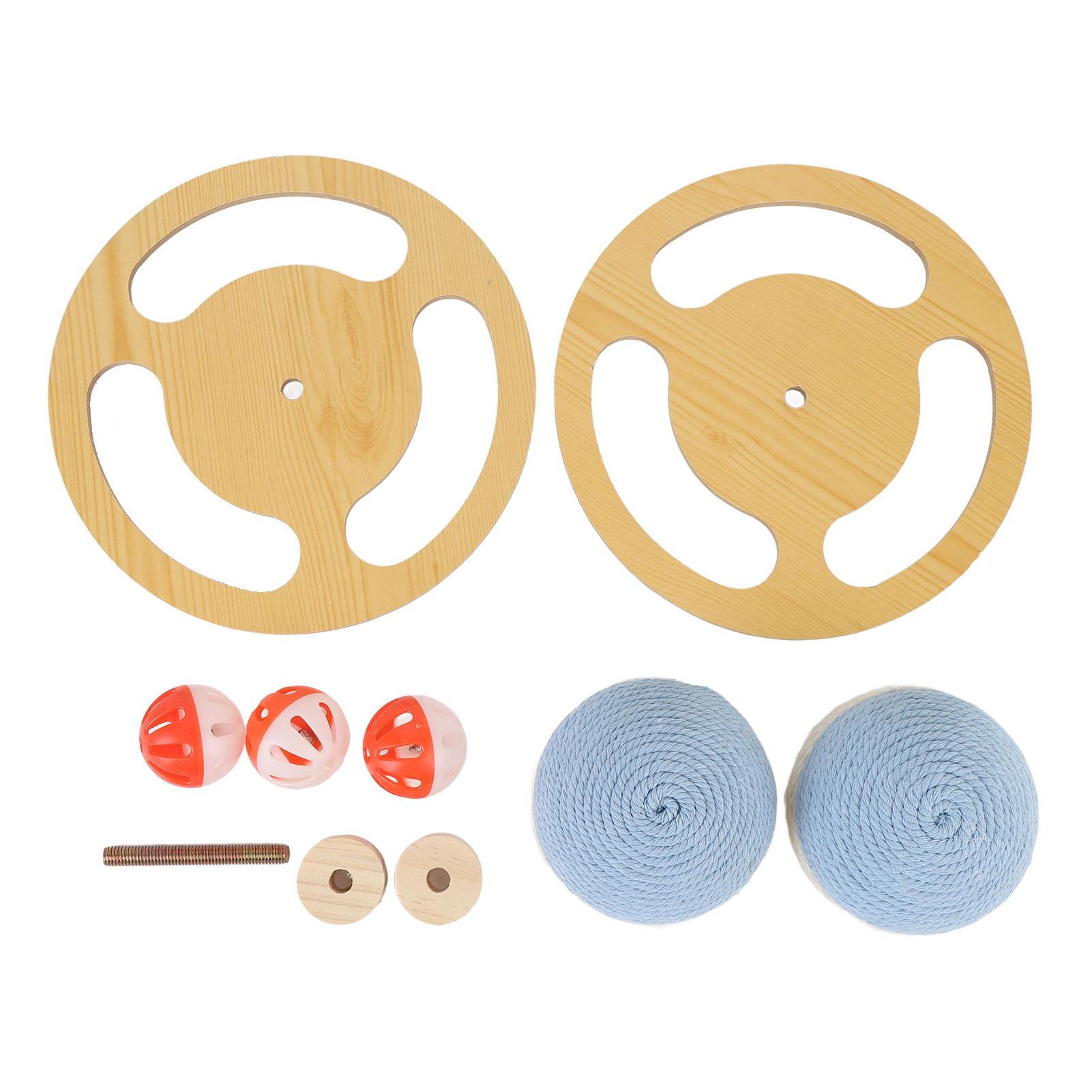 

Cat Scratching Ball Toy Sisal Protect Furniture Stylish Look Cat Scratcher Ball for Indoor Home S