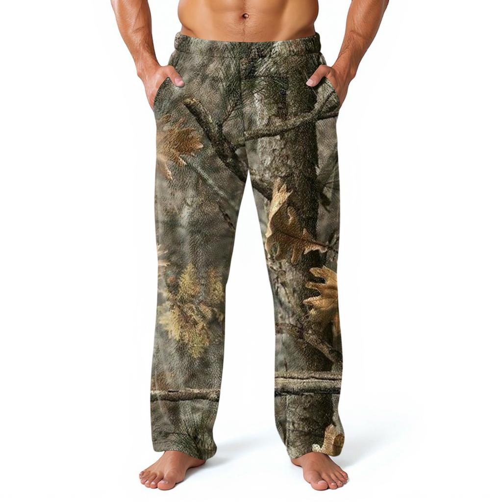 Herren Pyjamahose Bequeme Hose Mit Taschen Weiche Loungewear Nachtwäsche Lässige Pyjamahose