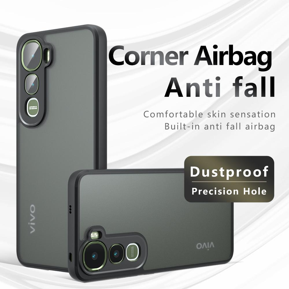 Cover for VIVO Y400 Case Ultra Thin Matte Translucent & Clear Full Protection Funda for VIVO Y400 Capa