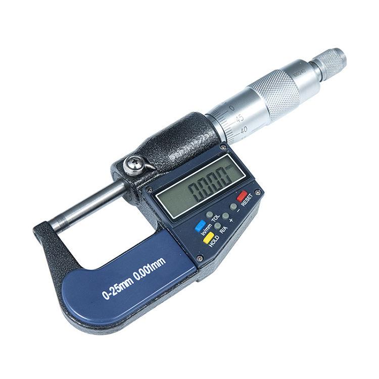 Digital Electronic Metal Caliper 0-25mm Spiral Micrometer for External Diameter Measurement 0-25mm