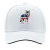 American Flag Wolf Baseball Cap  Lightweight Breathable Fabric Adjustable Snapback Closure Sandwich Baseball Cap