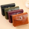 New Fashion Retro Women Double Layer Wallet Clutch Bag Coin Purse Key Earphone Bank Card Storage Mini Purses Coin Pouch