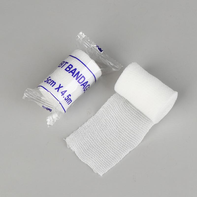 20 Rolls/Lot 5Cmx4.5M Pbt Elastic Bandage First Aid Kit Gauze Roll Wound Dressing Nursing Emergency Care Bandage