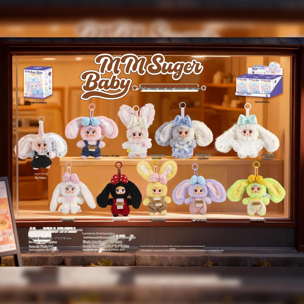 Three Little Hairs Lucky Rabbit Plush - Cute Bedroom Decoration