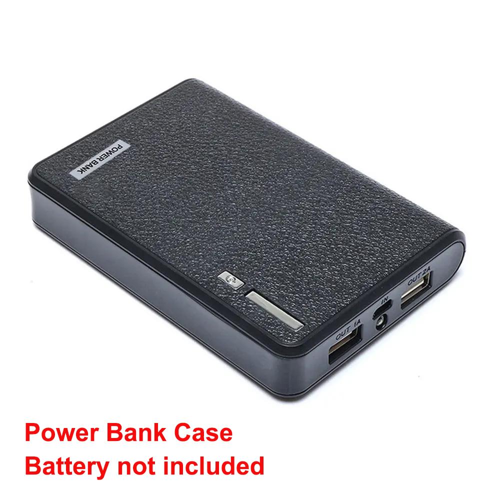 18650 Power Bank DIY Kit Storage Case Box Without Battery 4-section Solderless Mobile Power Kit with LED Power Indicators