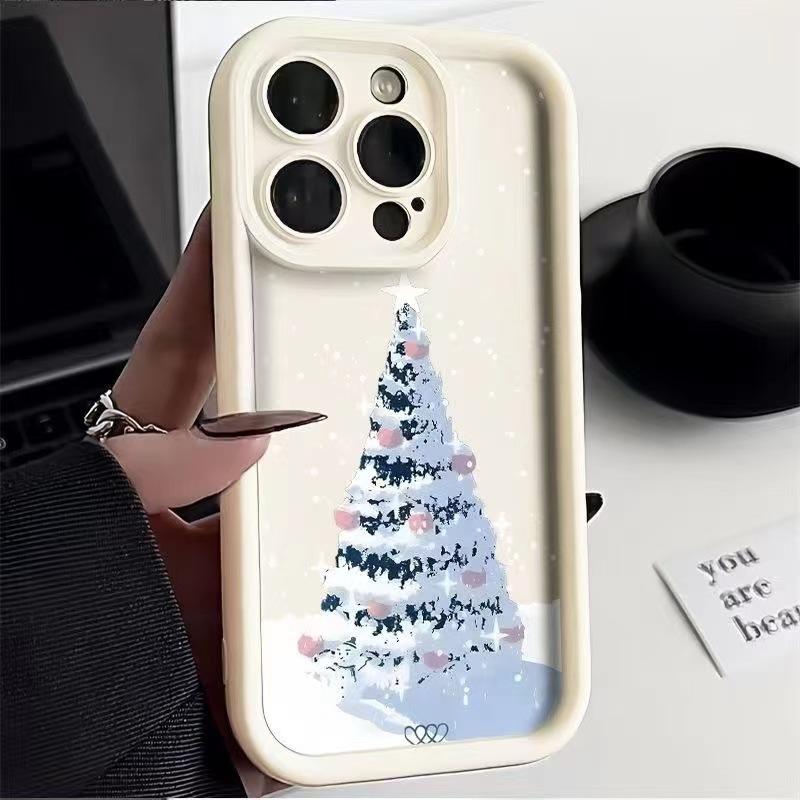 Christmas Tree Is Suitable for Iphone16promax Mobile Phone Case Apple 15 Anti-drop 14 European and American Style 13pro/12 New Model