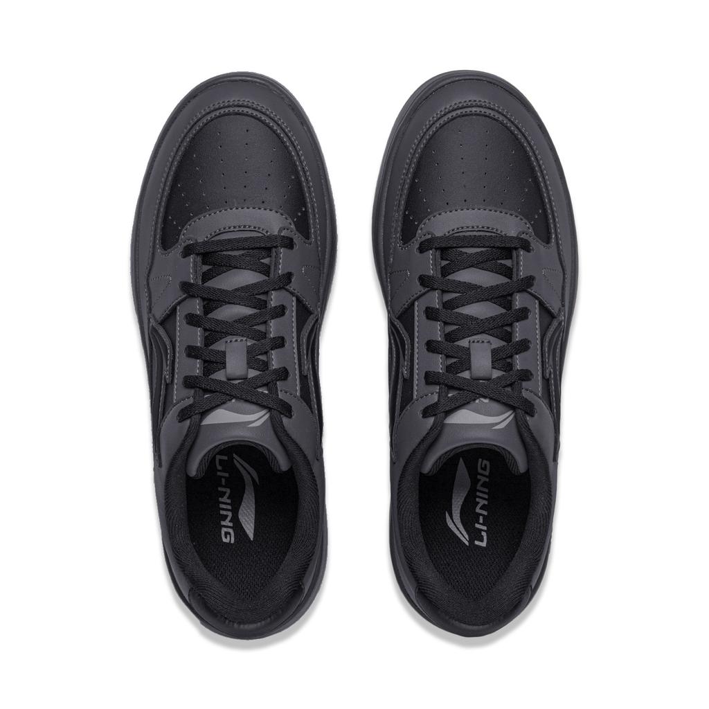 Li Ning Yue Lin 1.0 Simple Versatile Trendy Casual Lightweight Breathable Low-Top Skate Shoes Men sneakers Black Gray AGCV493-10
