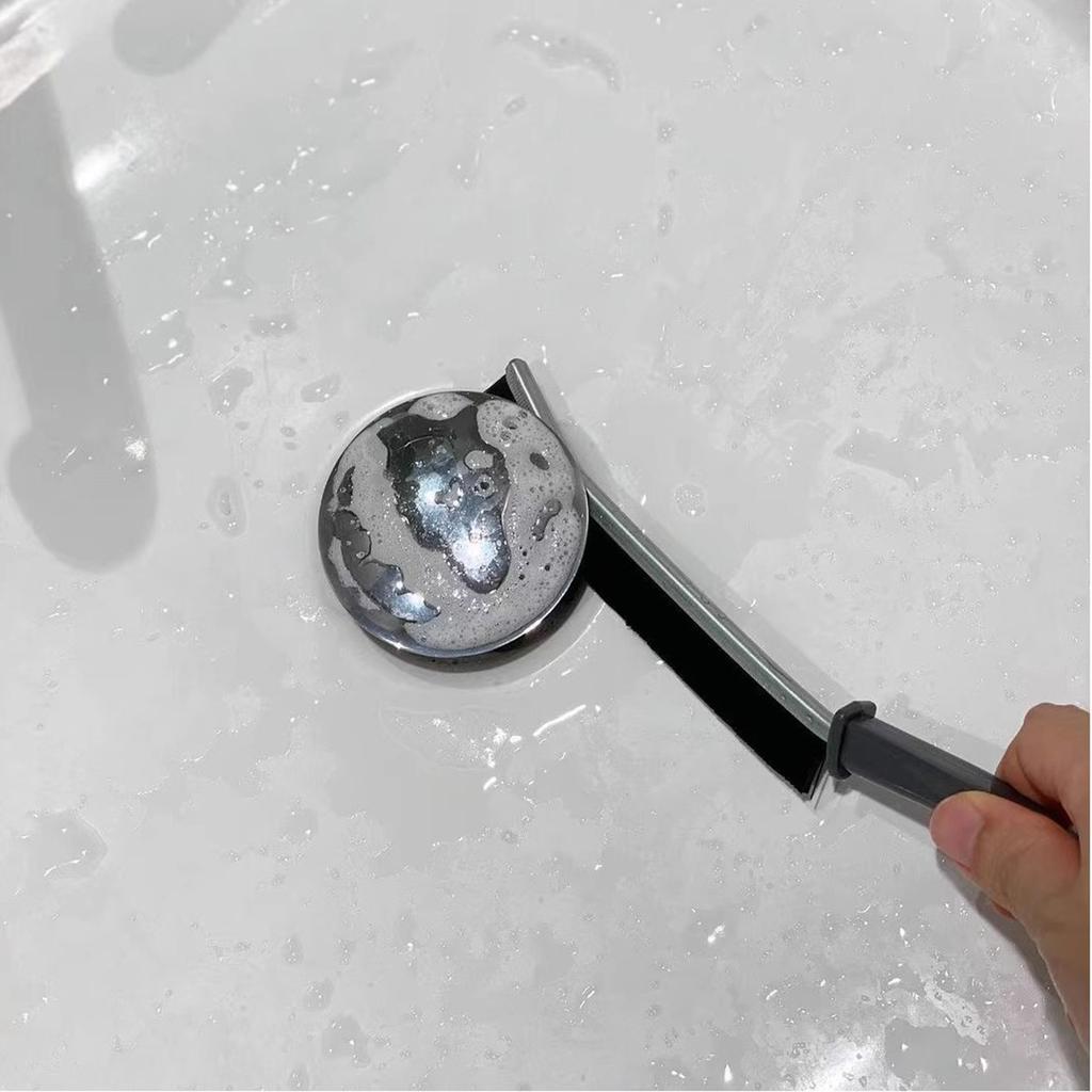 Grout Cleaner Scrub Brush Deep Tile Joints Stiff Angled Bristles for Showers Bathtubs Kitchens Around Household Cleaning Tool