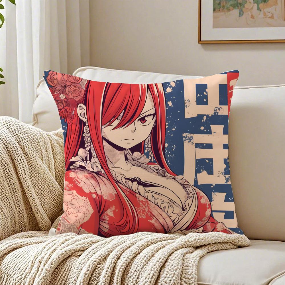Anime Shonen FFairy TTail Kissenbezug Kissenhülle Milbenschutz Wohnzimmer Sofa Dekor Kissen Raum