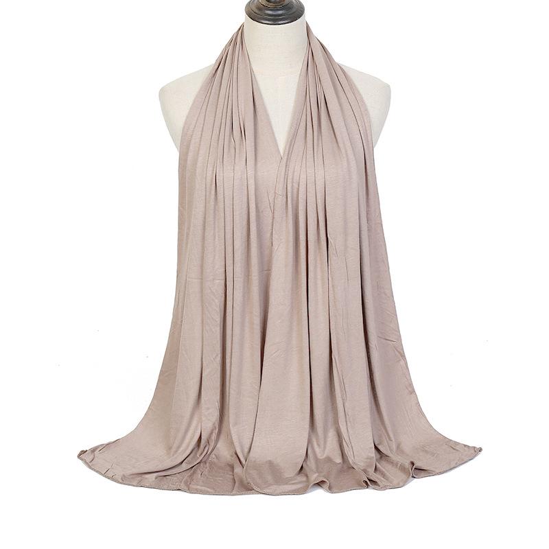 Modal Solid Color Long Scarf: High-Quality, Breathable, Soft Handfeel, Mercerized Cotton (YW125)