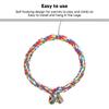 Bird Cotton Rope   Toy Colorful   Swing Toys for Parakeets Cockatiels Conure Lovebirds Finches Macaw