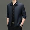 Men's Jacket Jacket Lapel Versatile Spring and Autumn Casual Dress Middle-aged Dad Wear