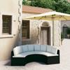 Day and Night - Day and Night 4-piece Garden Sofa Set and Black Synthetic Rattan Cushions