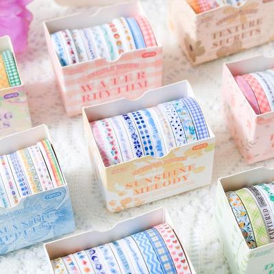 Exclusive Cross-Border Pastel Stripes Washi Tape for DIY Decoration