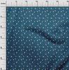 oneOone Cotton Flex Blue Fabric Geometric Sewing Craft Projects Fabric Prints By Yard 40 Inch