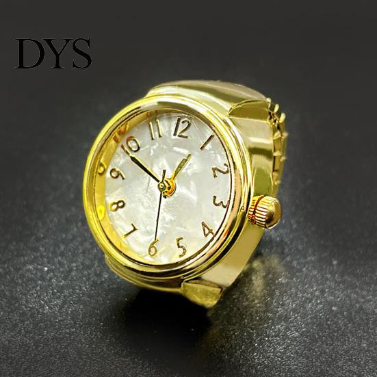 Trendy Finger Watch Ring Watches Men Women Elastic Clear Innovative Digital Round Dial Quartz for Valentine's Day Adjustable Number