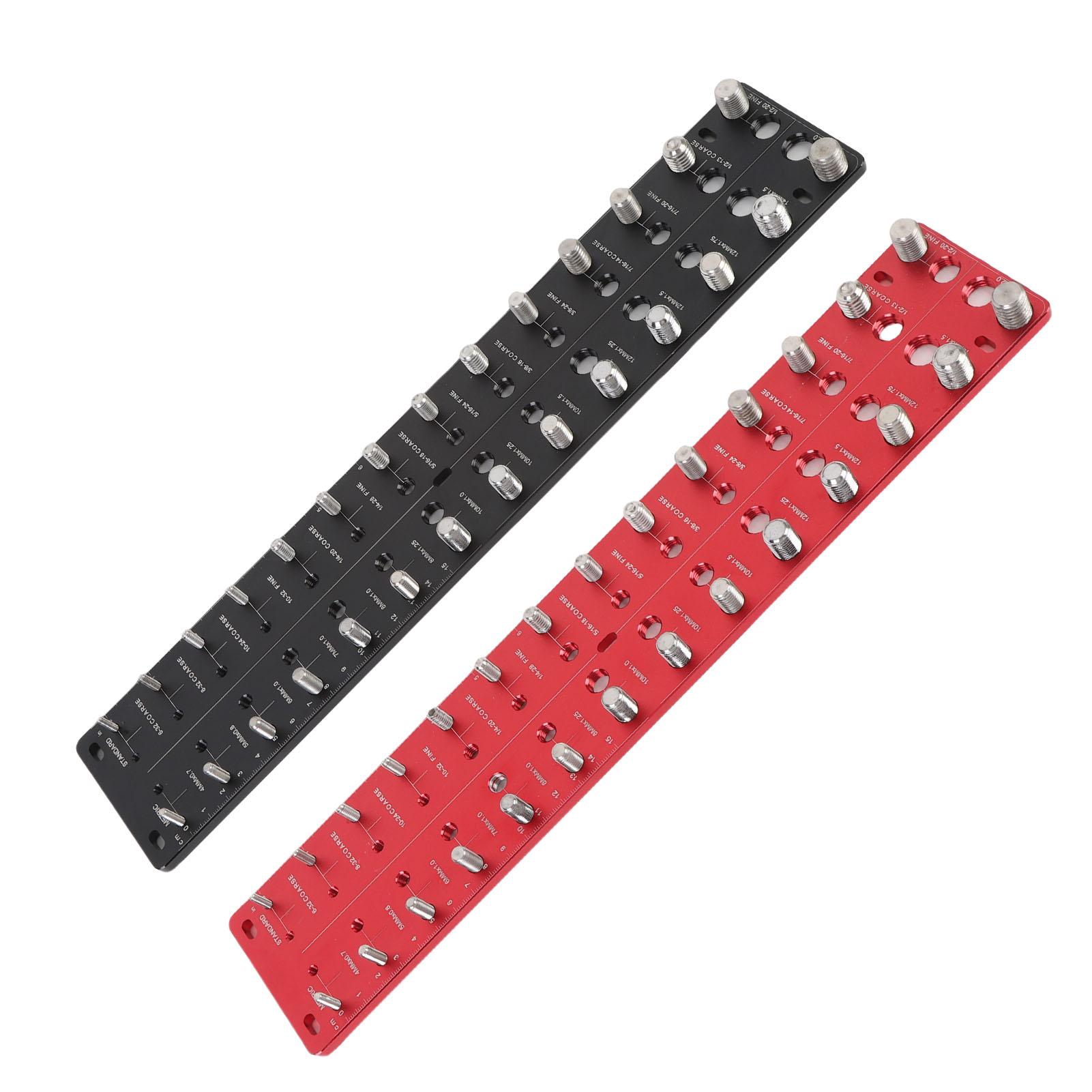 

Thread Checker 28 Hole Metric Standard Board Metal Commonly Used Nut Screw Identifier Gauge Thread Checker Gauge Thread Checker чорний