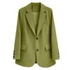 Damen Business Casual Lockere Passform Reverskragen Offene Vorderseite Langarm Blazer Jacke mit Klassischem Design für Büro und Tägliches Tragen