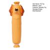 Latex Sausage Dog Toy Interactive Squeaky Dog Chew Toy Puppy Teething Toy for Aggressive Chewers Teeth Cleaning Anxiety Relief
