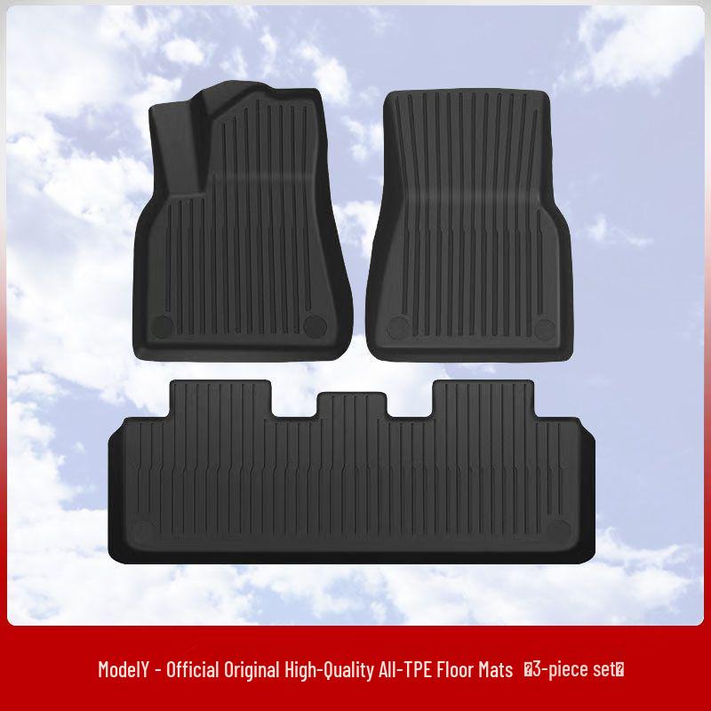 Tesla Model Y/3 Facelift Left-Hand Drive HK TPE Odorless Floor & Trunk Mats