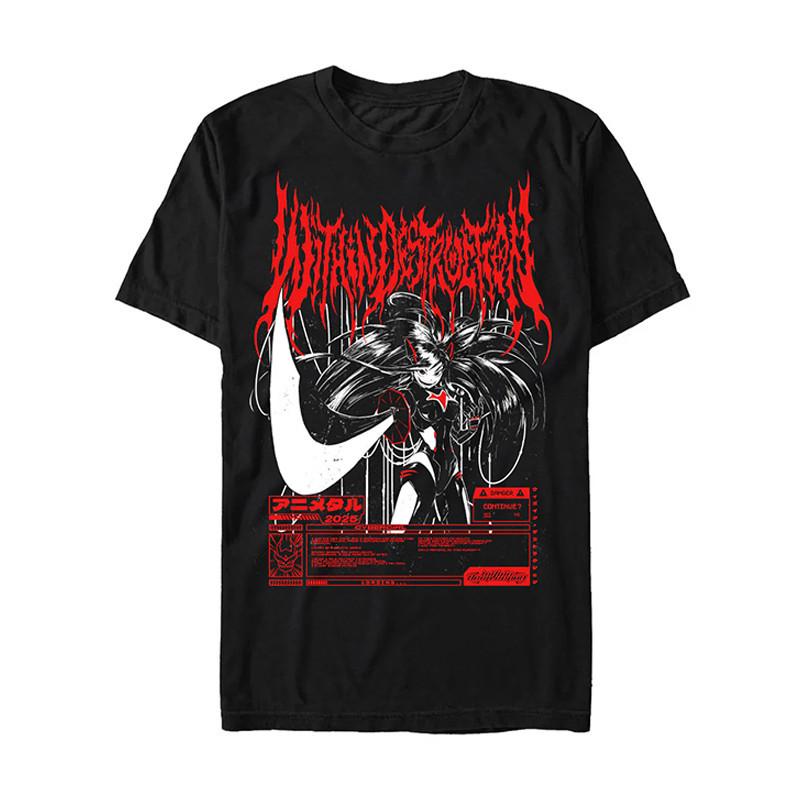 

Destroying Middle Band Dark Core Metal Rock American Loose Mens and Womens TShirt M