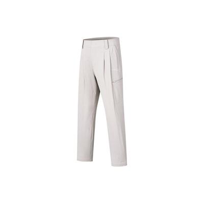 Logo Letter Print Straight Loose Casual Pants Men Bottoms Light-Khaki SC2249095A-KH01