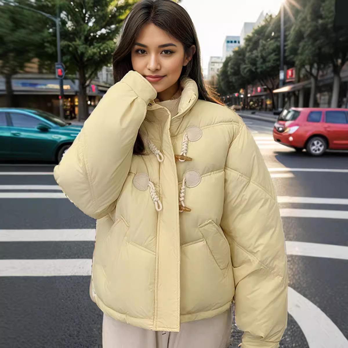 Женская утолщенная короткая хлопковая куртка — фото 6