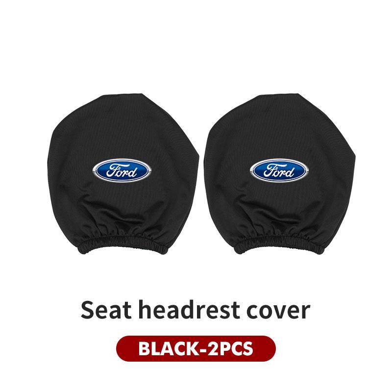 For Ford Car Logo Headrest Cover Dustproof Cover For Front Seat Head Rests Fiesta Ranger Mondeo Escape Ecosport Fusion Explorer
