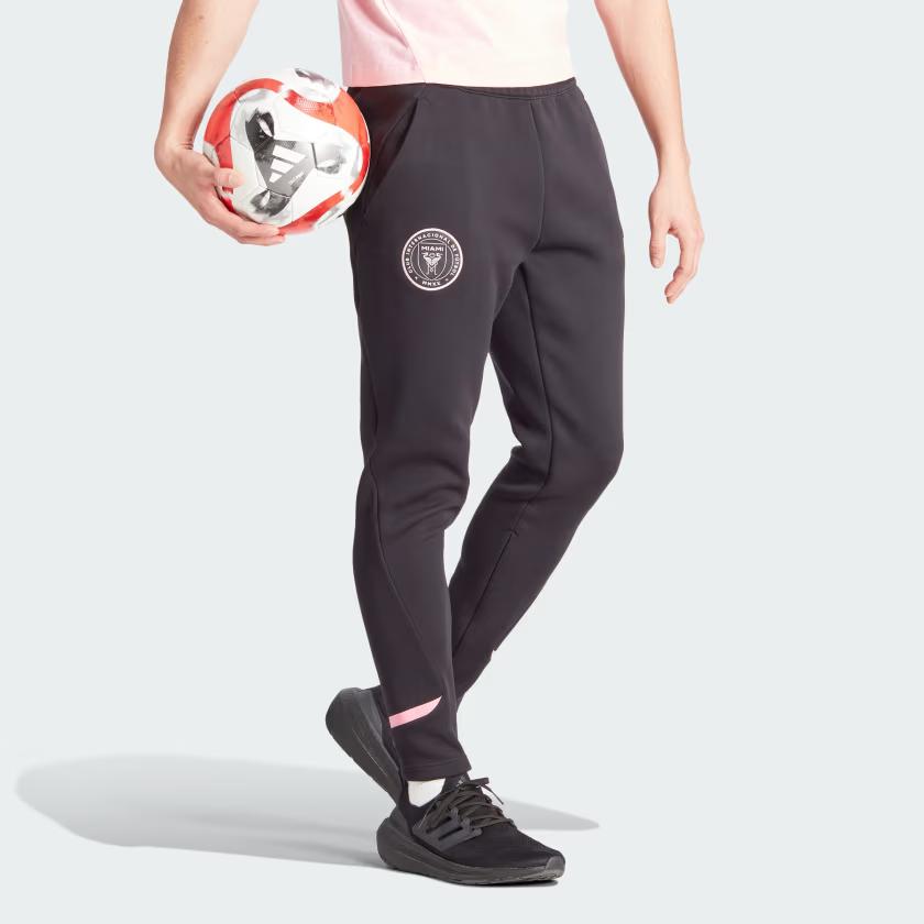 adidas Inter Miami Cf Designed For Gameday Color Block Elastic Waist Football Knit Pants Men Pants Black IW2109
