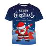 Funny 3D Merry Christmas Print Kids Clothes Casual Short Sleeve T Shirts for Boys Girls 2-14Y Xmas Gift for Children Top