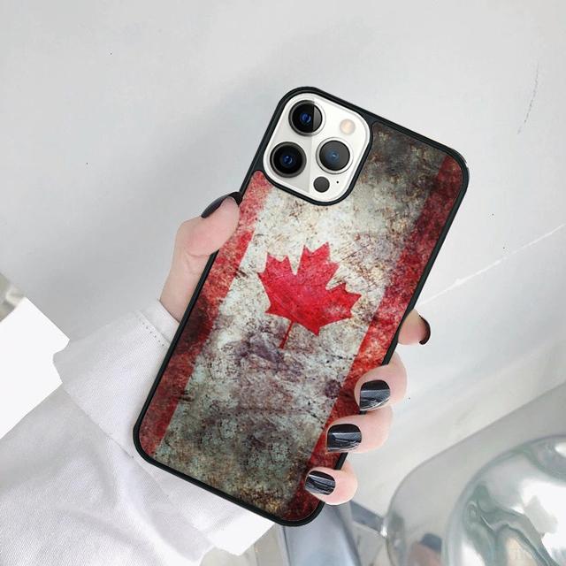 Canada Flag Phone Case Cover For iPhone 17 Air 15 Pro MAX 16 Plus 14 11 12 13 Coque