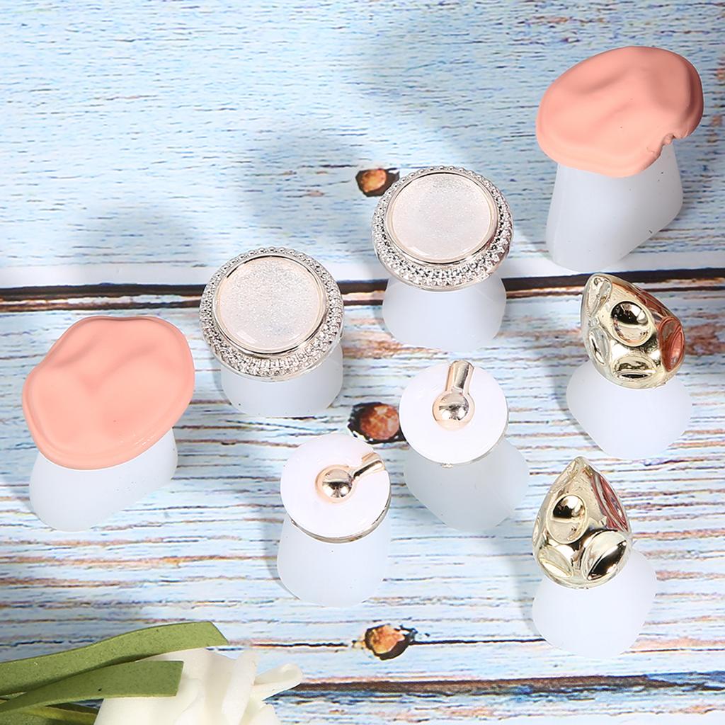 8pcs Silicone Nail Art Toe Separator Washable Reusable Toe Separation Tool Pedicure CareMY-02